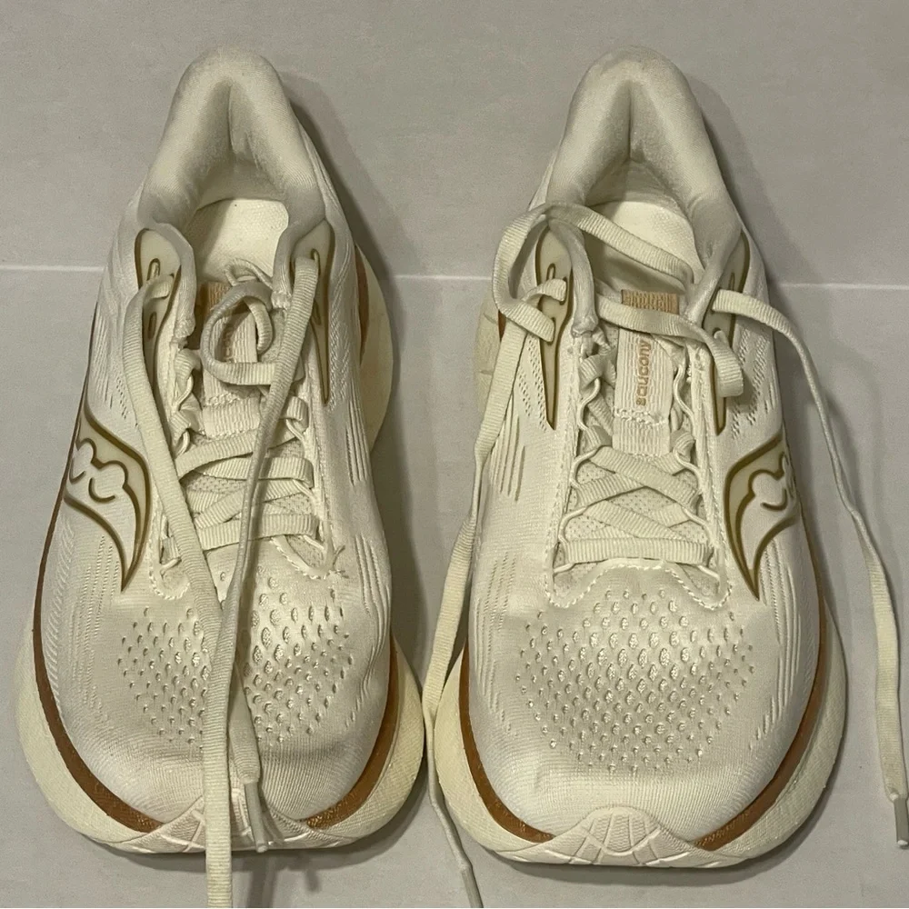 Saucony Ride 18 - Women’s 7.5 - Vanilla - EUC No Box - Picture 6 of 8